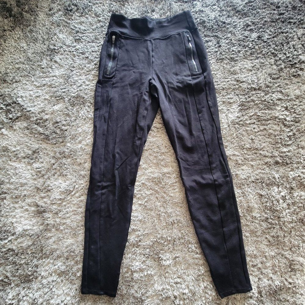 Women's Joy Lab Black Leggings Soft Zippers size Small